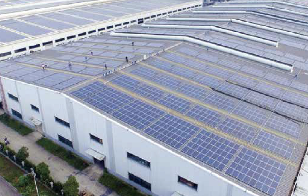Clean energy solar roof