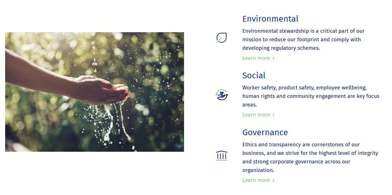 Sustainability and natural environment